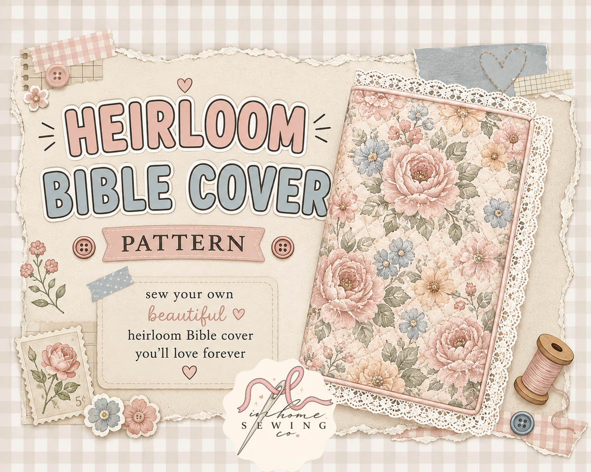 HEIRLOOM BIBLE COVER SEWING PATTERN