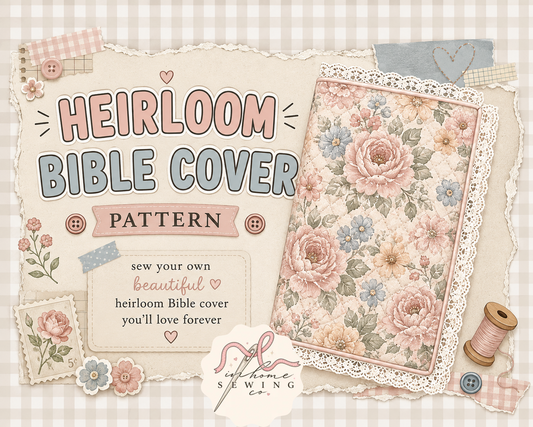 HEIRLOOM BIBLE COVER SEWING PATTERN