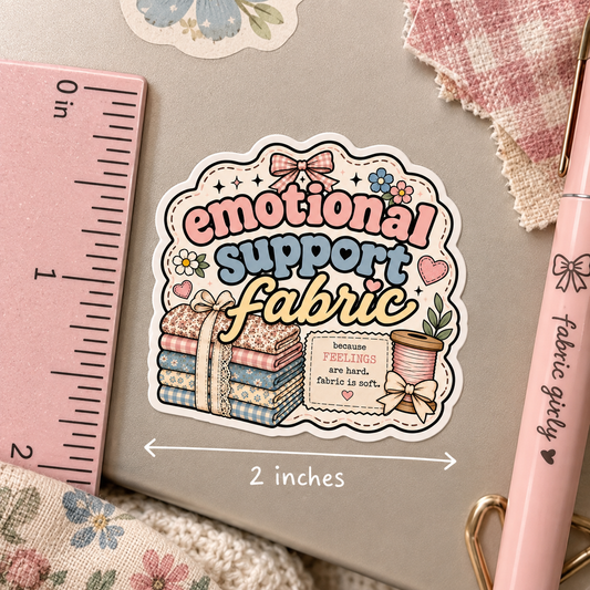 emotional support fabric STICKER ☆